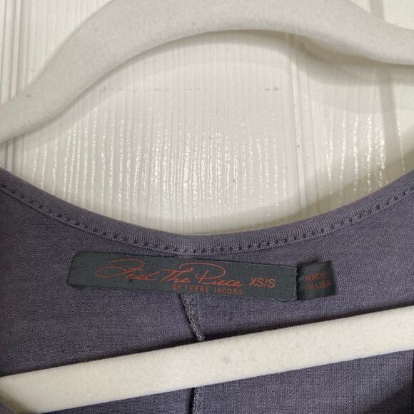 FEEL THE PIECE Gray Ombre Tank Dress Size XS Small Jersey Knit Dip Dye Casual - Picture 4 of 5